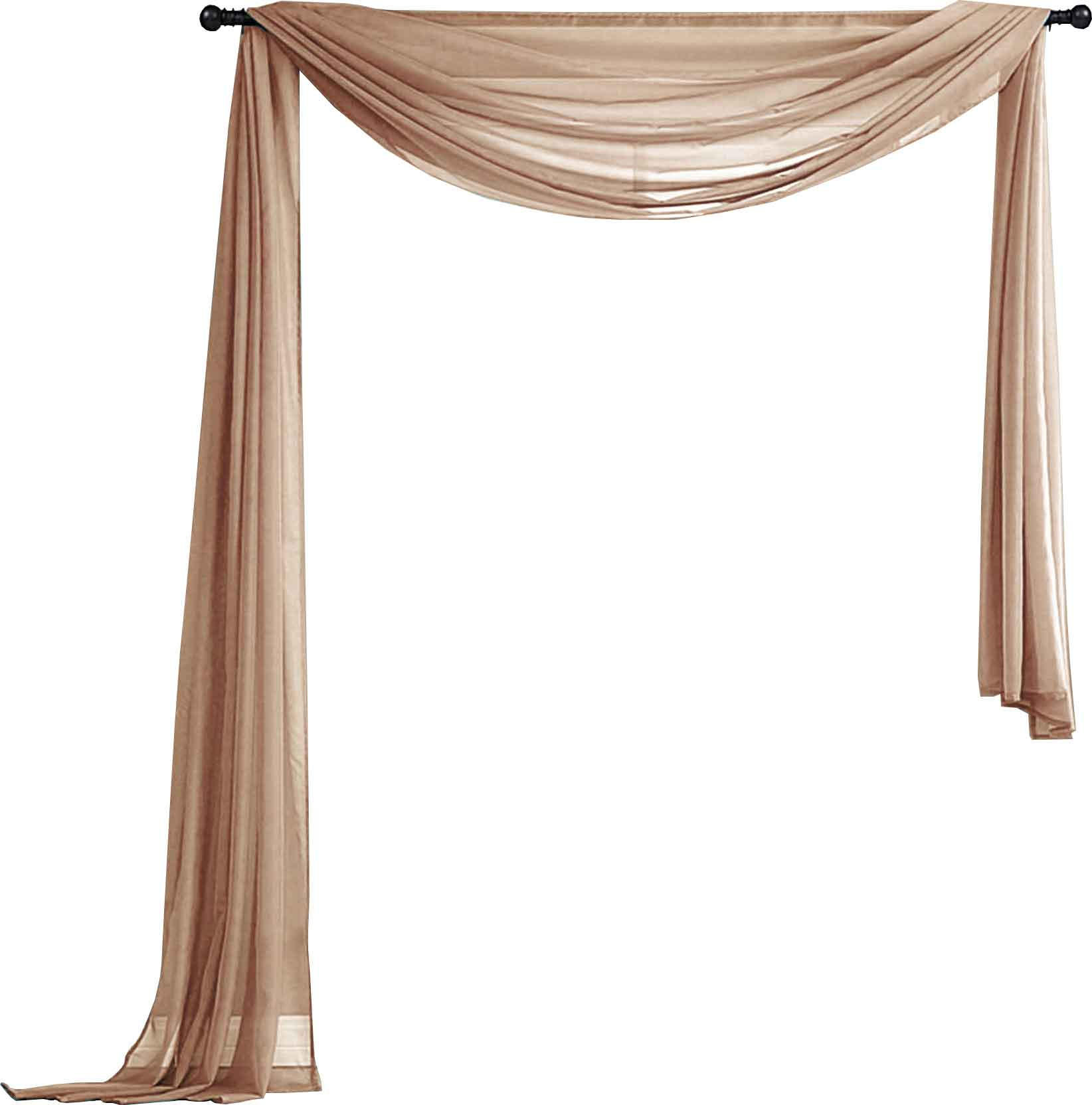 Gardinenbox Querbehang Sand 140x600 cm