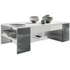 COUCHTISCH Clip Blenden in Grau Hochglanz - Grau, Holzwerkstoff (60/118/37cm) - Vladon