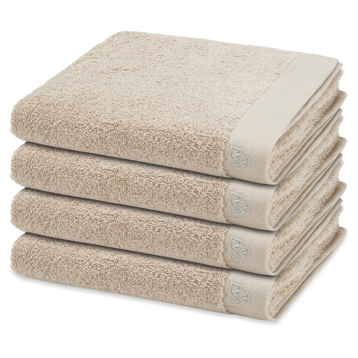 HANDTUCH Doubleface Stripes 4er-Set - Beige, Textil (50/100cm) - Ross