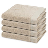 HANDTUCH Doubleface Stripes 4er-Set - Beige, Textil (50/100cm) - Ross