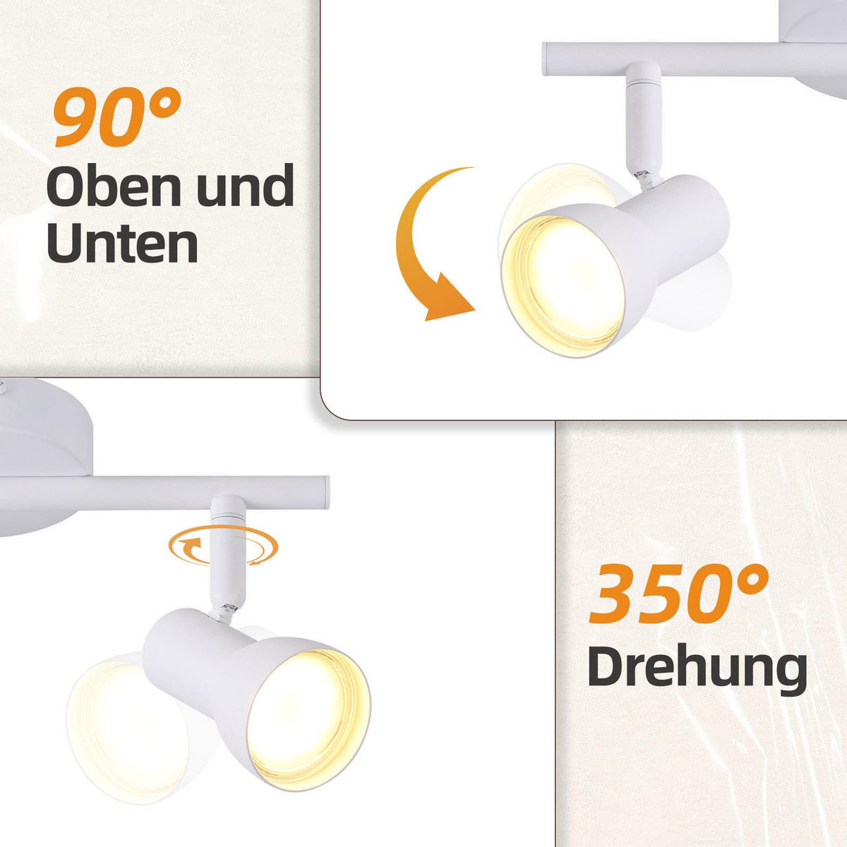 DECKENLEUCHTE Hitzeperl 42.5/8/15.5cm - Weiß, Metall (42.5/8/15.5cm) - Nettlife