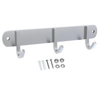 HAKENLEISTE 22/4.7/4.7 cm - Silberfarben, Metall (4.7/4.7/22cm) - Intirilife