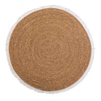 NATURFASERTEPPICH braun handgewebt D100x1 cm - Braun, Naturmaterialien (100/100cm) - Wanderlust