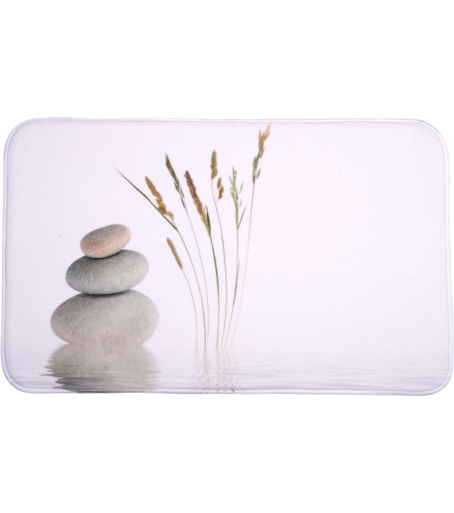 BADTEPPICH Balance 50 x 80 cm - Weiß, Textil (50/80cm) - Sanilo