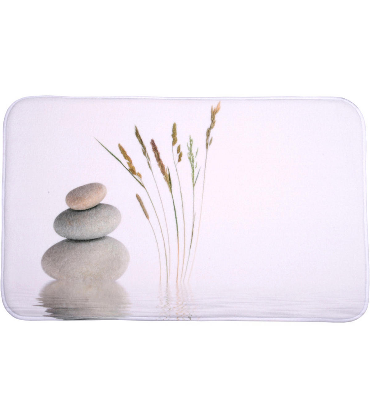 BADTEPPICH Balance 50 x 80 cm - Weiß, Textil (50/80cm) - Sanilo