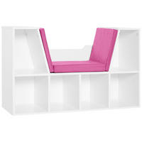 KINDERREGA DE-15470 102/30/61 cm, 6 Fächer Rosa - Pink, Holzwerkstoff (102/61/30cm) - ComfortXL