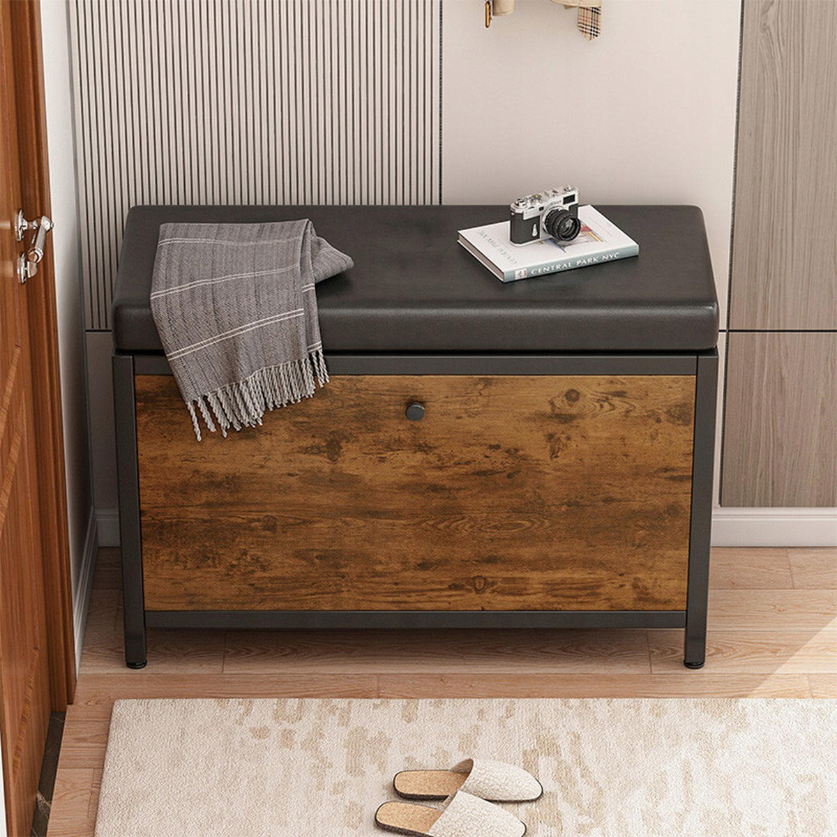 SCHUHSCHRANK braun 30/80/51 cm - Braun, Holzwerkstoff (80/51/30cm)