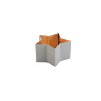 TEELICHTHALTER Madras Stern S, Eisen, Grau / Nudegold, 8 cm - Grau, Metall (8cm) - Gift Company