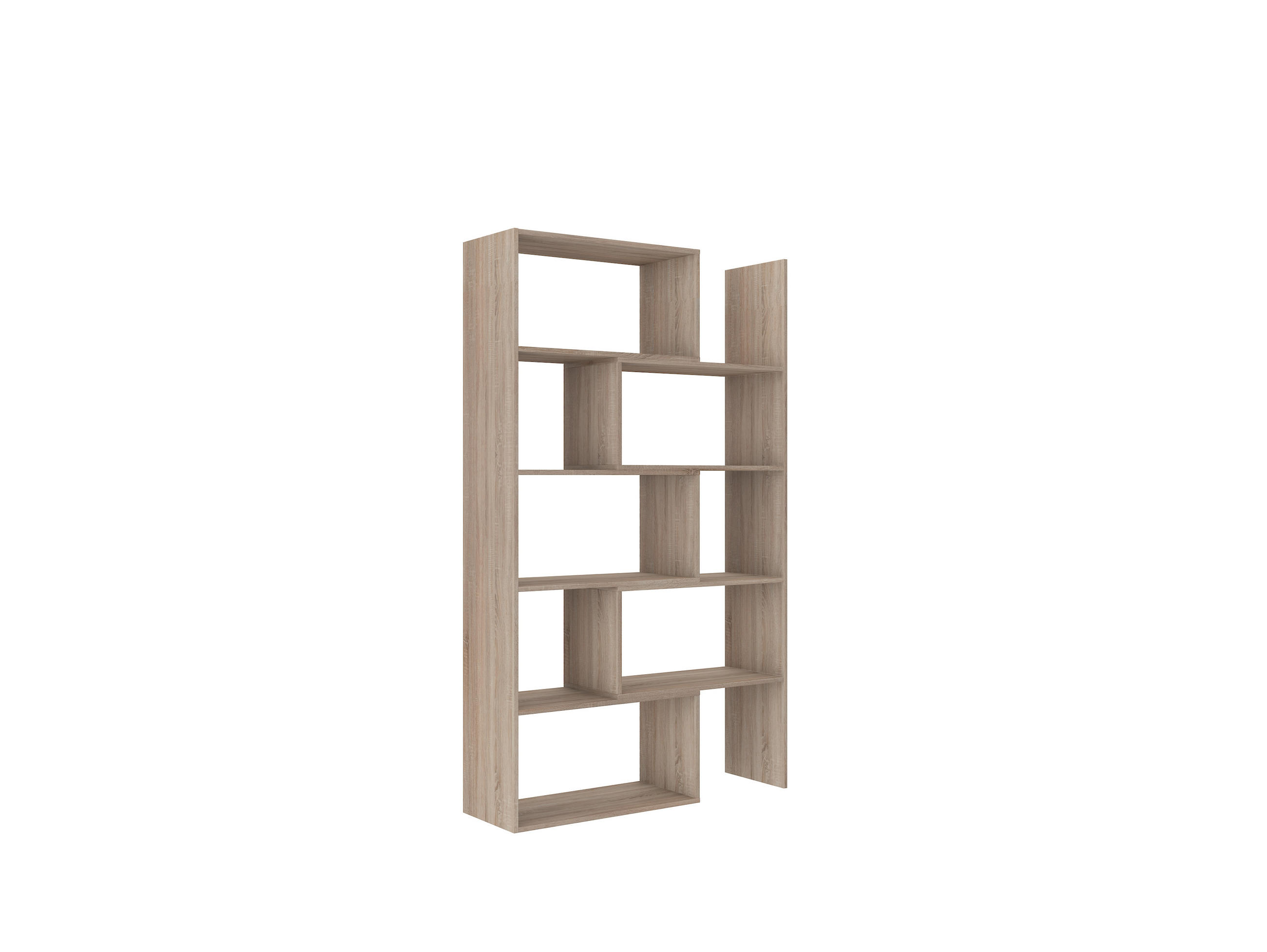 REGAL KORAL 2 - Sonoma Eiche, Holzwerkstoff (125/188/33cm) - Meblini