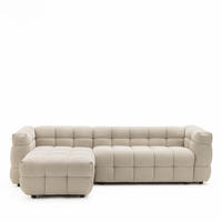 ECKSOFA - Heidebeige - Beige, Textil (266/87cm) - Drawer