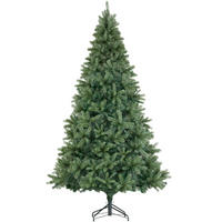 WEIHNACHTSBAUM Prancer,pulverbeschichteter Metallständer mit Kunststoffkappen,grün - Grün, Kunststoff (210cm) - tectake