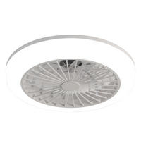 DECKENVENTILATOR DE-16304 18 Zoll flach & blattlos Weiß - Weiß, Kunststoff (45.7/45.7/14.5cm) - ComfortXL