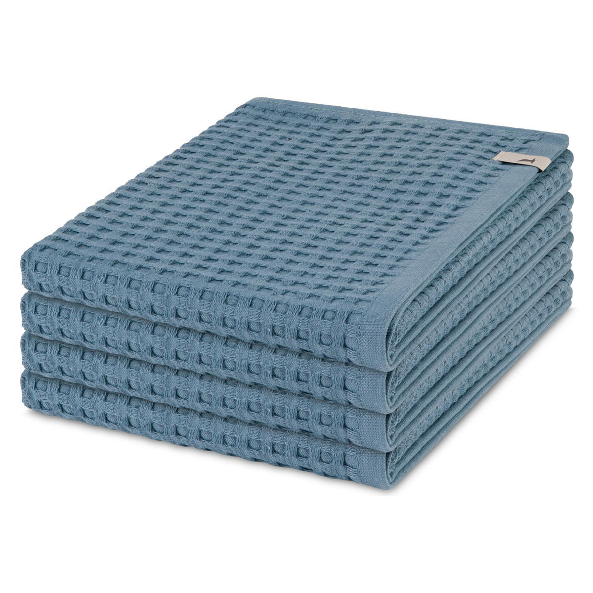 HANDTUCH Piquee 4er-Set - Hellblau, Textil (50/100cm) - MÖVE