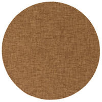 IN- & OUTDOOR FLACHGEWEBE TEPPICH PORTO RUND - Braun, Textil (100/100cm) - Snapstyle