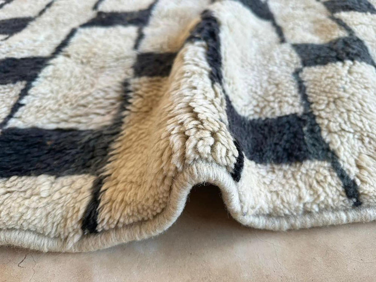 BERBERTEPPICH aus Marokko modern schwarz - Schwarz, Naturmaterialien (331/407cm) - AFK Living