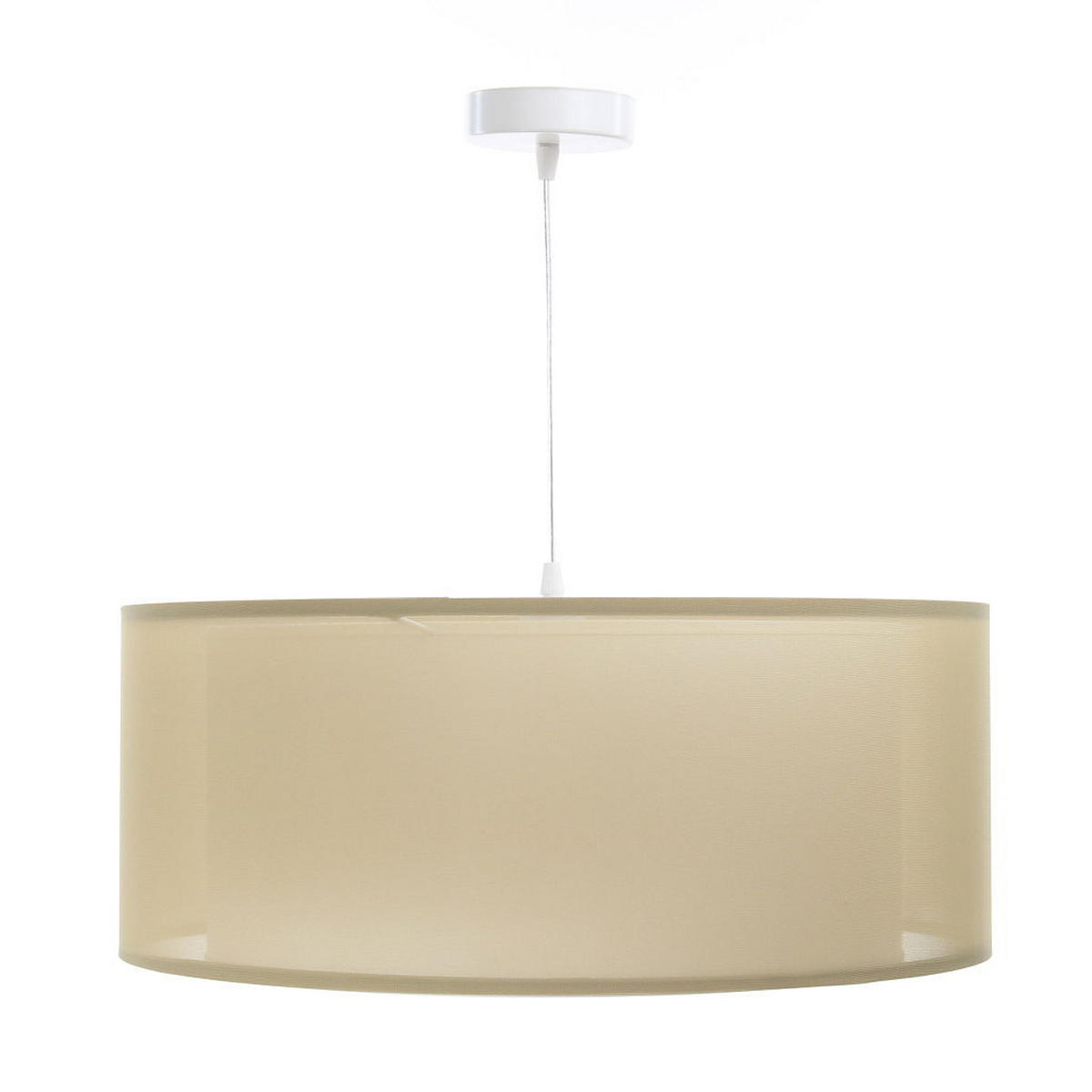HÄNGELEUCHTE Pastell 60/22 cm - Beige/Weiß, Kunststoff (60/1.5/22cm) - ONZENO