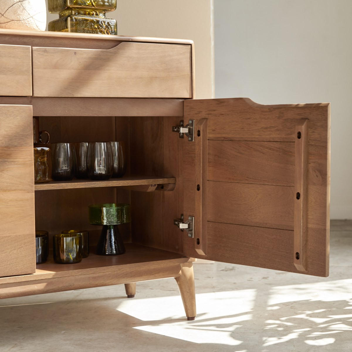 SIDEBOARD Gabrielle Braun aus Mango - Braun, Holz (100/81/40cm) - Tikamoon