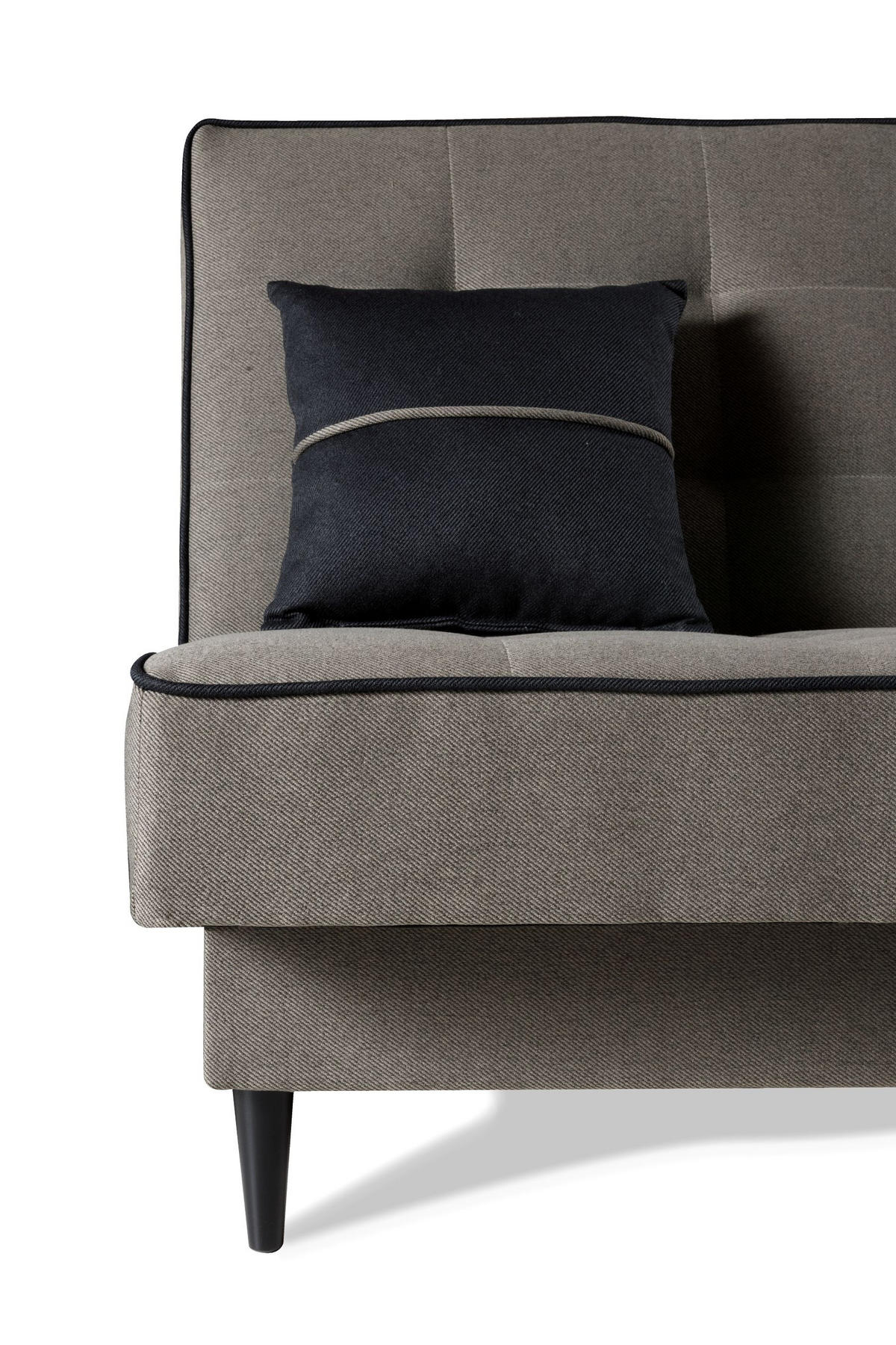 SOFA Beigegrau BONITO Gepolstert 87+100 cm - Beige, Textil (199/91/91cm) - Sepro Meble