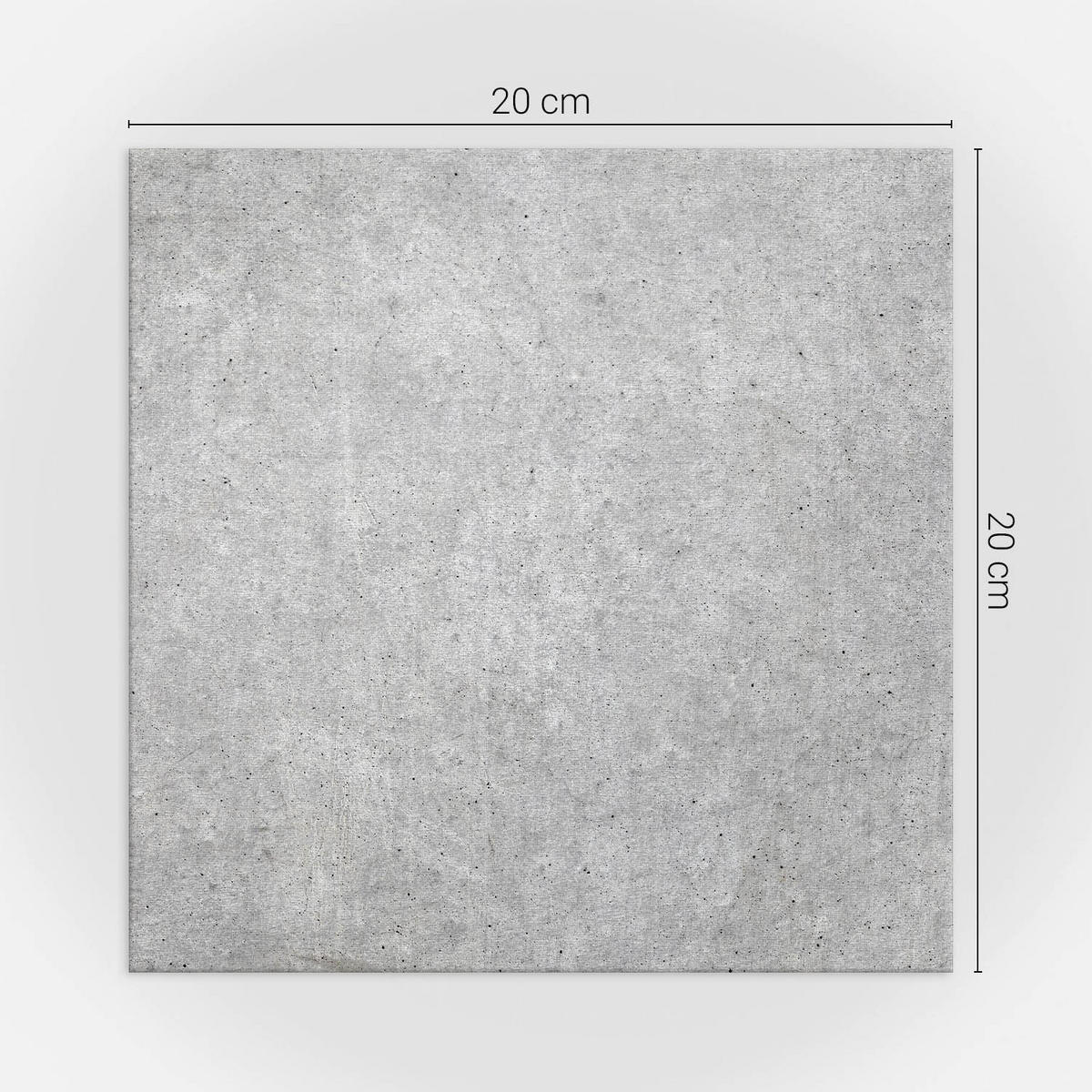 WANDPANEEL 20 Stück 20x20 cm selbstklebend Cemento - Grau, Kunststoff (20/1.6/20cm) - Wallfluent