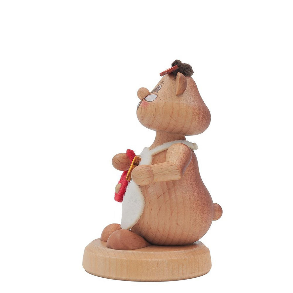 HOLZFIGUR Hamster Spaziergängerin 11 cm - Multicolor, Metall (6/11/0.1cm)