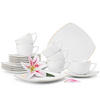 KAFFEESERVICE CARLINA 6-Personen 18-tlg - Goldfarben/Weiß, Keramik (19/2/19cm) - KONSIMO®