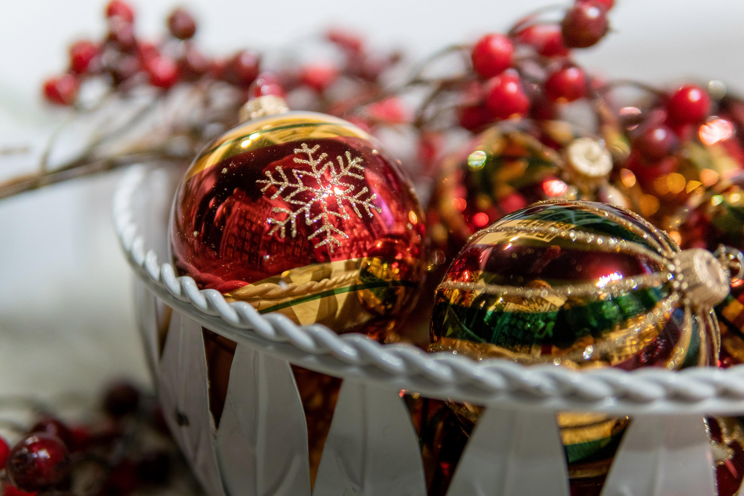 CHRISTBAUMKUGELN Schneeflocke Rot 8cm (Glas / 3 Stk.) - Rot, Glas (7/8/7cm) - Krebs Glas Lauscha