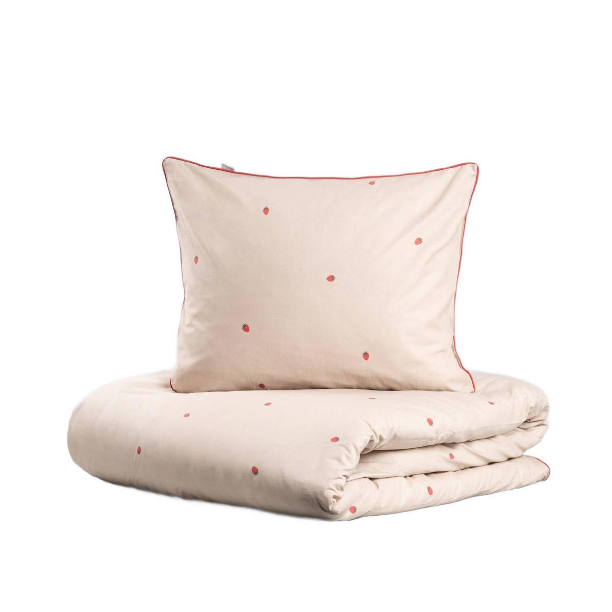 BETTWÄSCHE Fresas 140/200 cm - Beige, Textil (140/200cm) - Homla