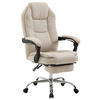 BÜROSTUHL Castan, Stoff Creme - Creme, Textil/Metall (67/124/64cm) - TPFLiving