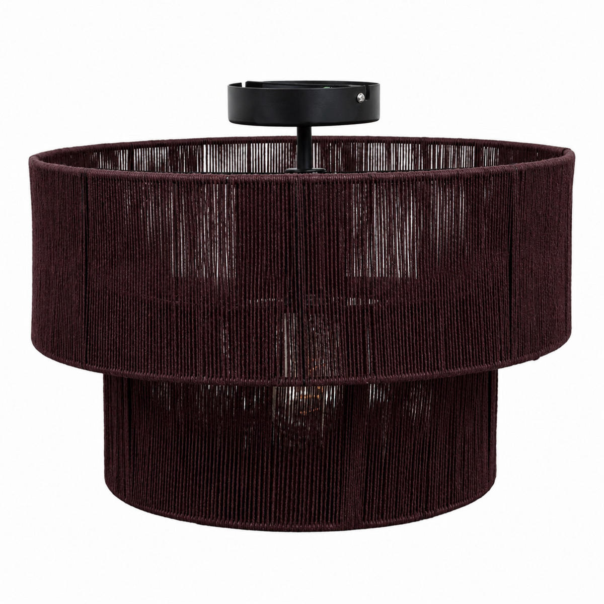 DECKENLEUCHTE Diro Braun - Dunkelbraun, Metall (45/45/26cm) - Urban Interiors