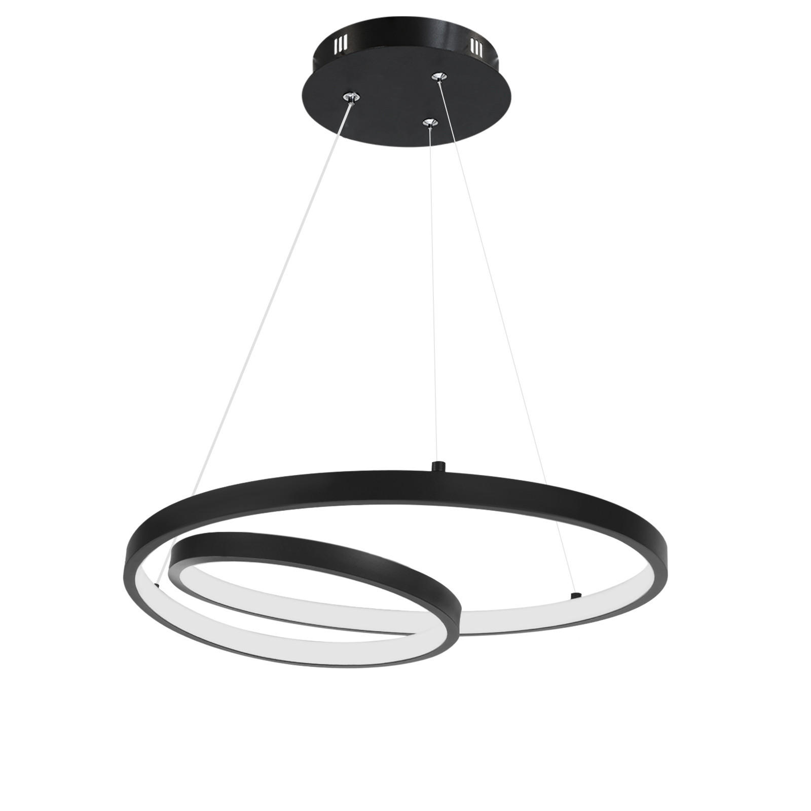 HÄNGELEUCHTE Flair 40/40/150 cm - Schwarz, Metall (40/40/150cm) - Nettlife