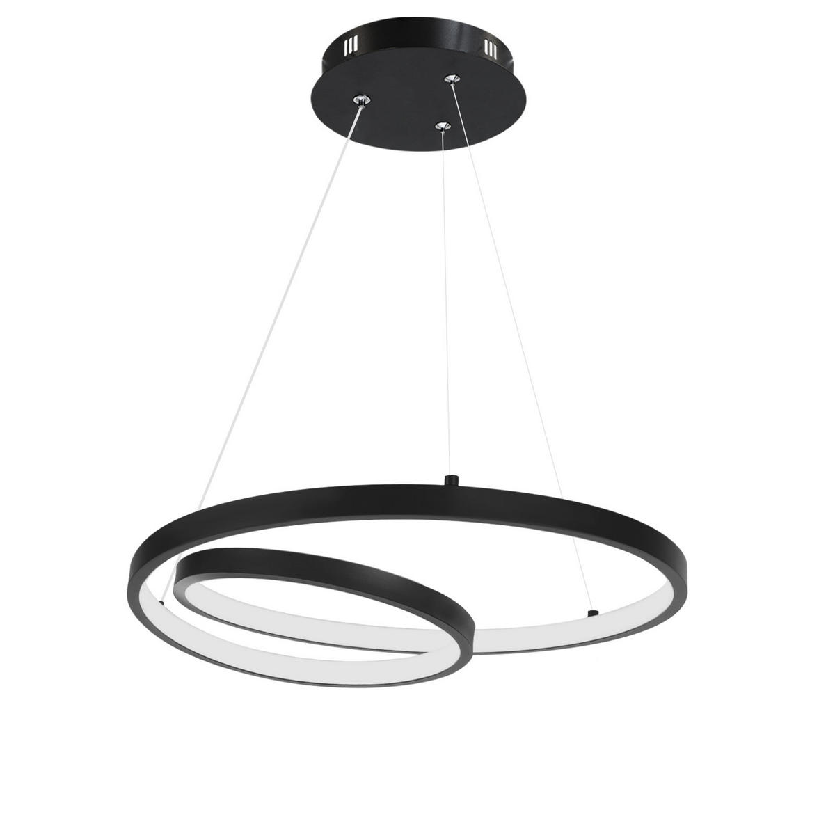 HÄNGELEUCHTE Flair 40/40/150 cm - Schwarz, Metall (40/40/150cm) - Nettlife