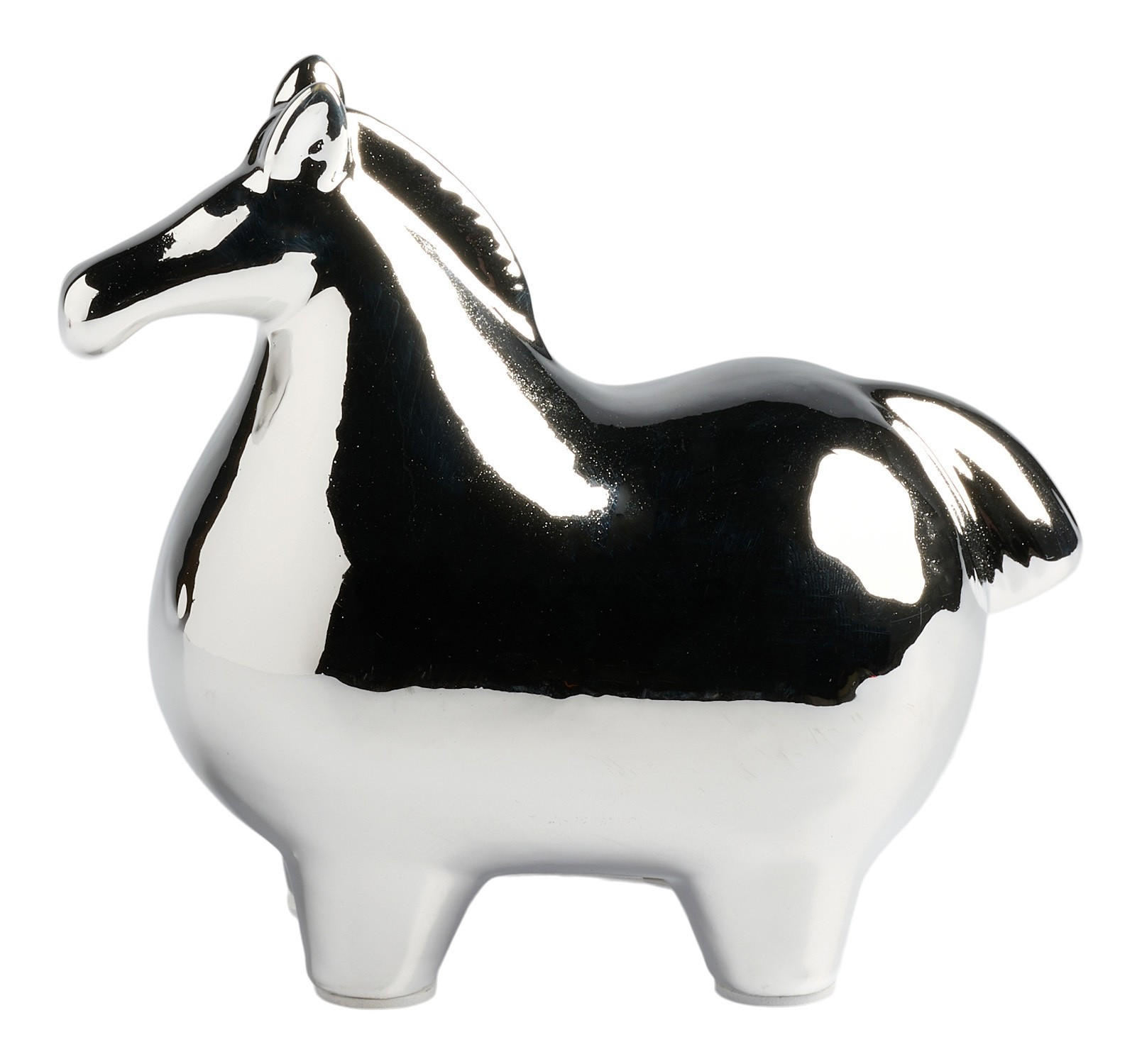 FIGUR Obis - Silberfarben, Keramik (16.5/15/9.5cm) - home&you