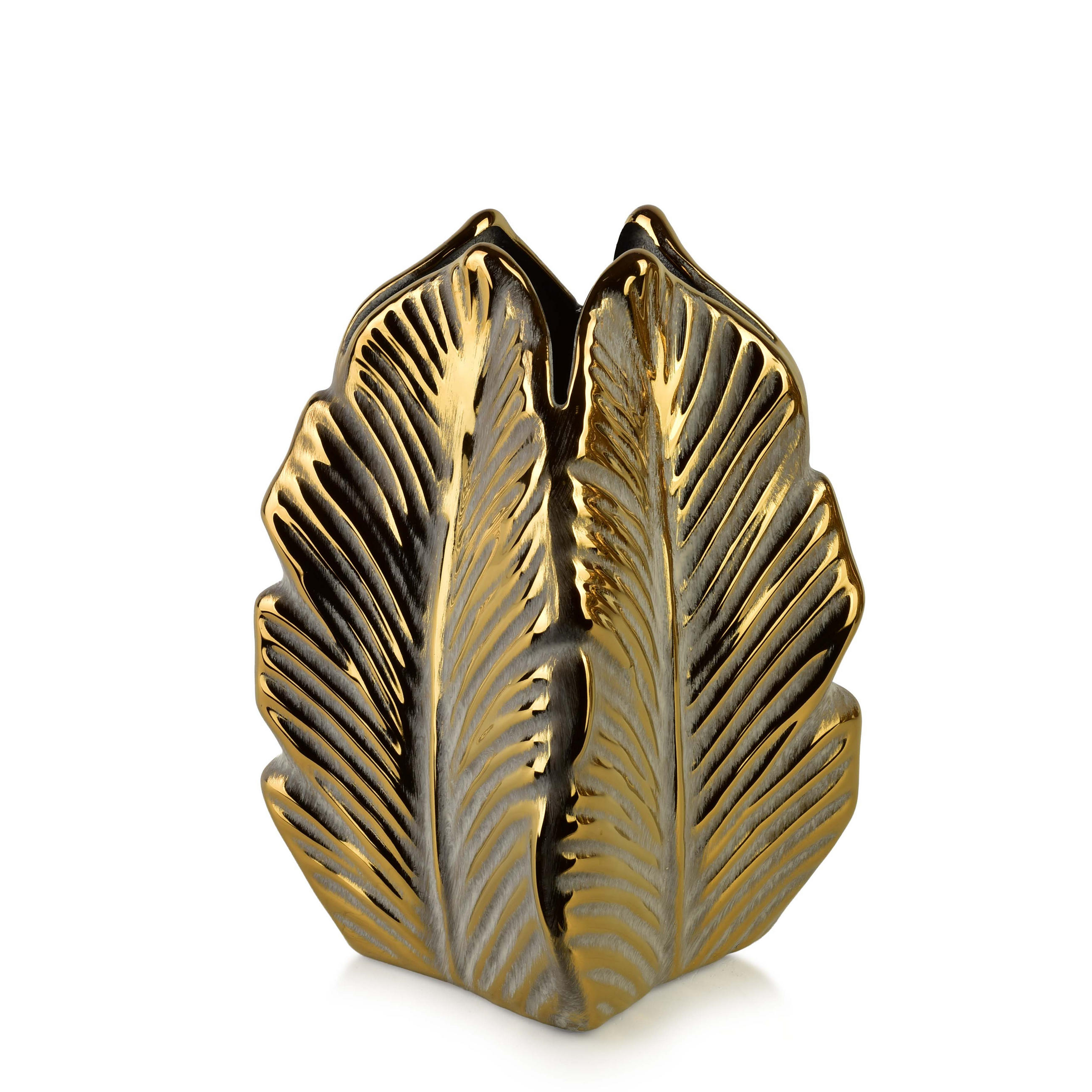 VASE Yarine Gold Gold 8/10/23cm Keramik - Goldfarben, Keramik (30cm) - Mondex