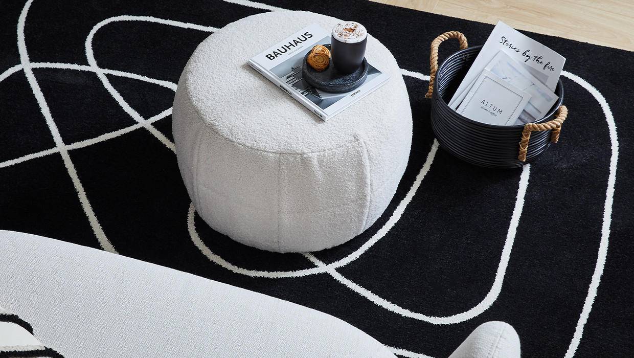 Hocker korb geflochten