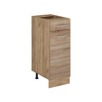 KÜCHENUNTERSCHRANK R-Line Sonoma 30 cm ohne Arbeitsplatte - Honigeiche/Eiche Wotan, Holzwerkstoff (30/81.6/46cm) - Vicco