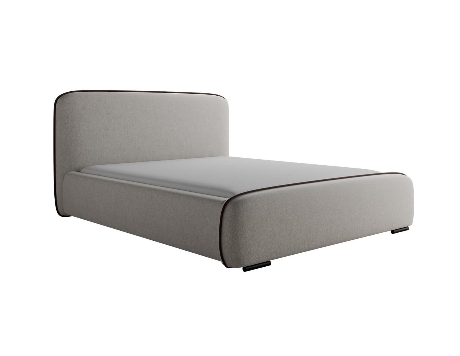 Meblini Bett Beige 200x200 cm