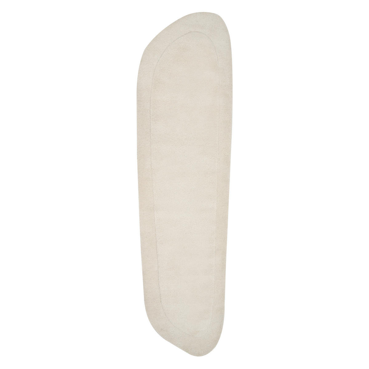 KURZFLOR-TEPPICH Beige 80/250 cm Berani - Beige, Textil (80/250cm) - Beliani