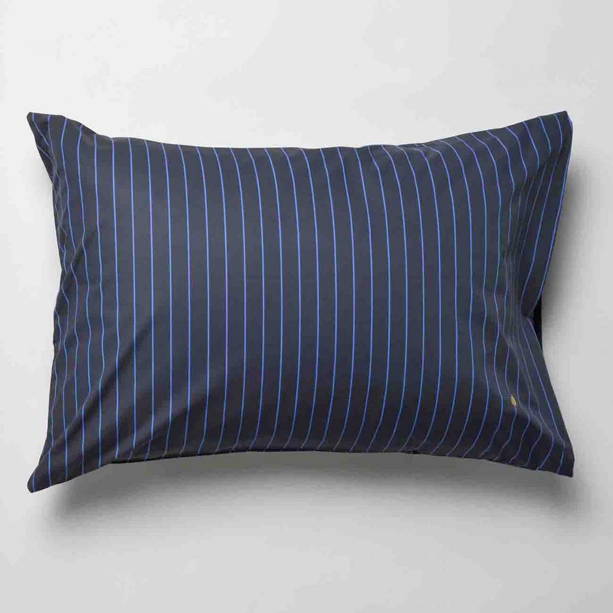 KISSENBEZUG Line blau 50 x 70 cm - Blau, Textil (70/50cm)