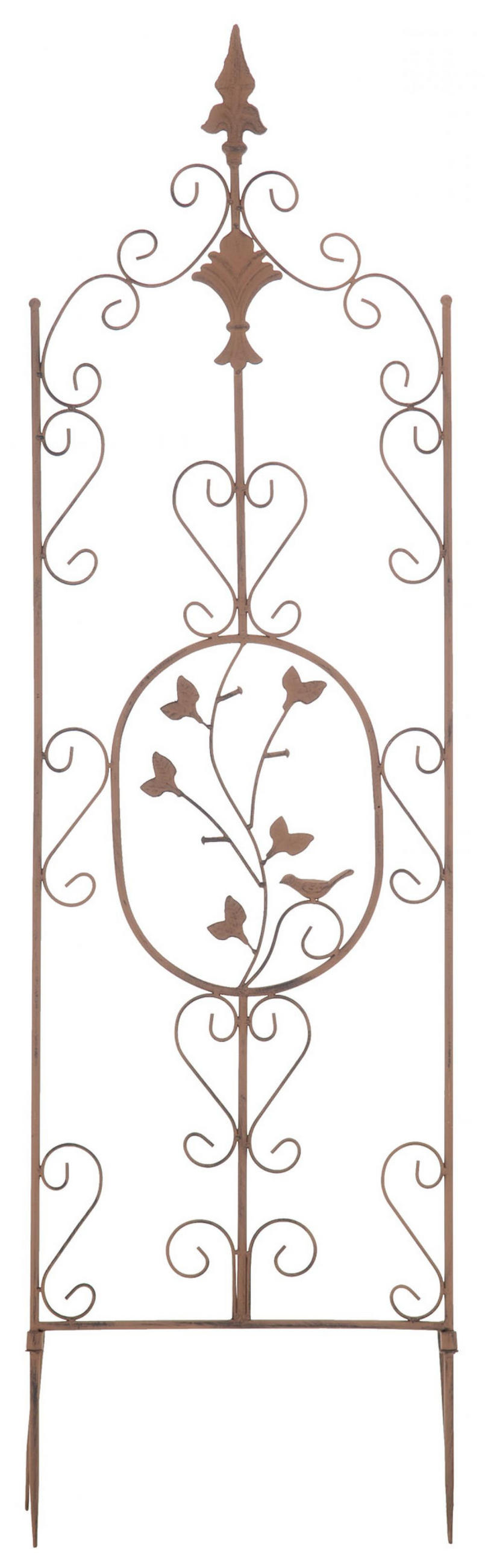 RANKGITTER Metall antik braun - Braun, Metall (35/122/1cm) - CLP