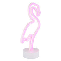 LED TISCHLEUCHTE Flamingo Weiß - Weiß, Kunststoff (14.5/10/33cm) - Globo Lighting