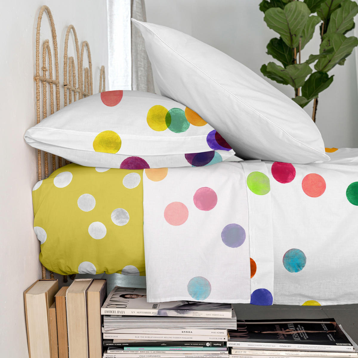 OBERBETTLAKEN confetti 160x270 cm mehrfarbig - Multicolor, Textil (160/270cm) - Happy Friday