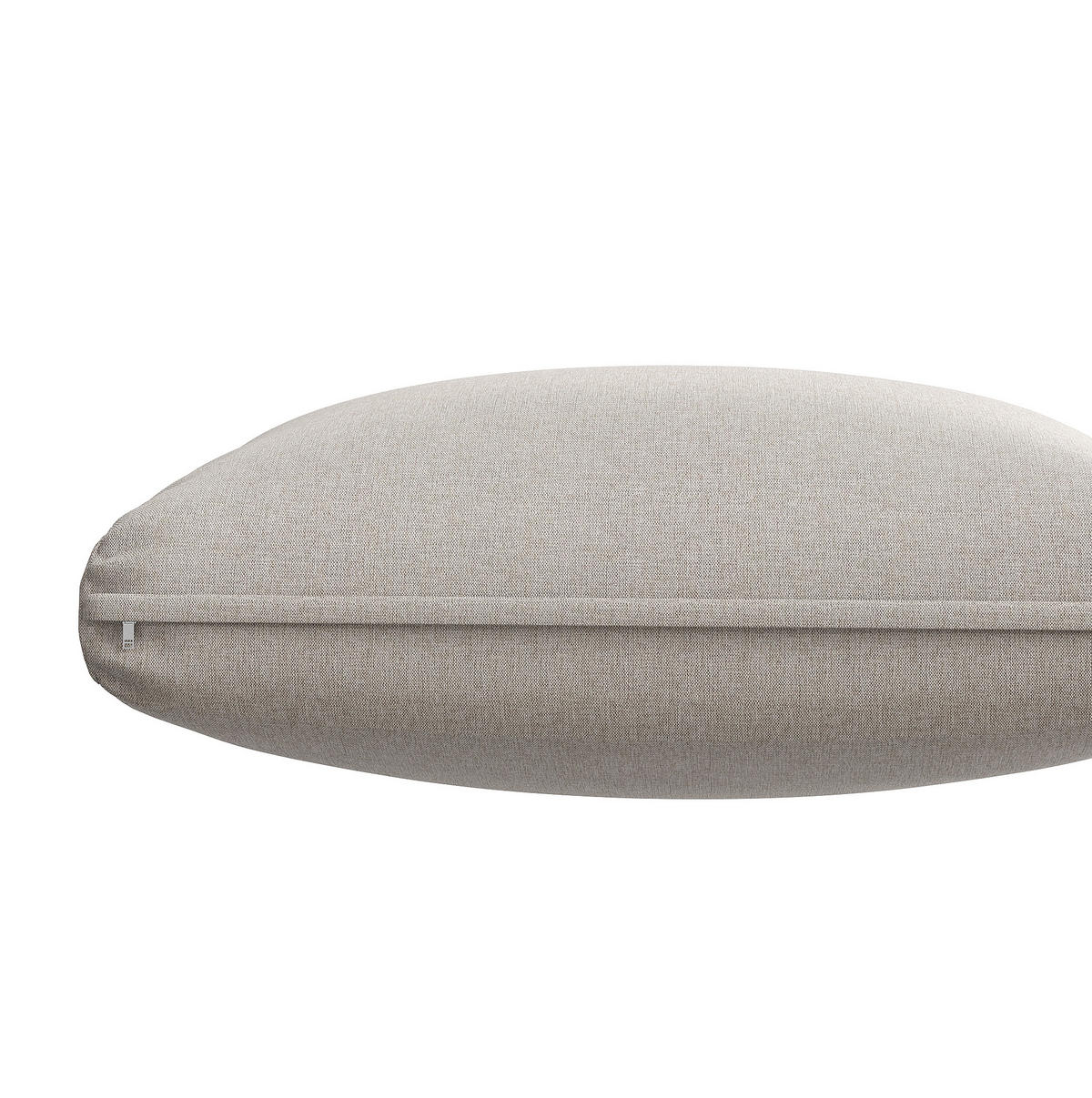 GARTENMÖBEL 120x61x69cm beige aus Rattan und Metall, mit Kissen - Beige, Metall - Modfu