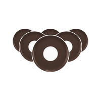 KOMBIUNTERTASSEN Sento Home Pure Colors Chocolate Brown ø 16,2 cm 6er Set - Dunkelbraun, Keramik (16.2cm) - Seltmann Weiden