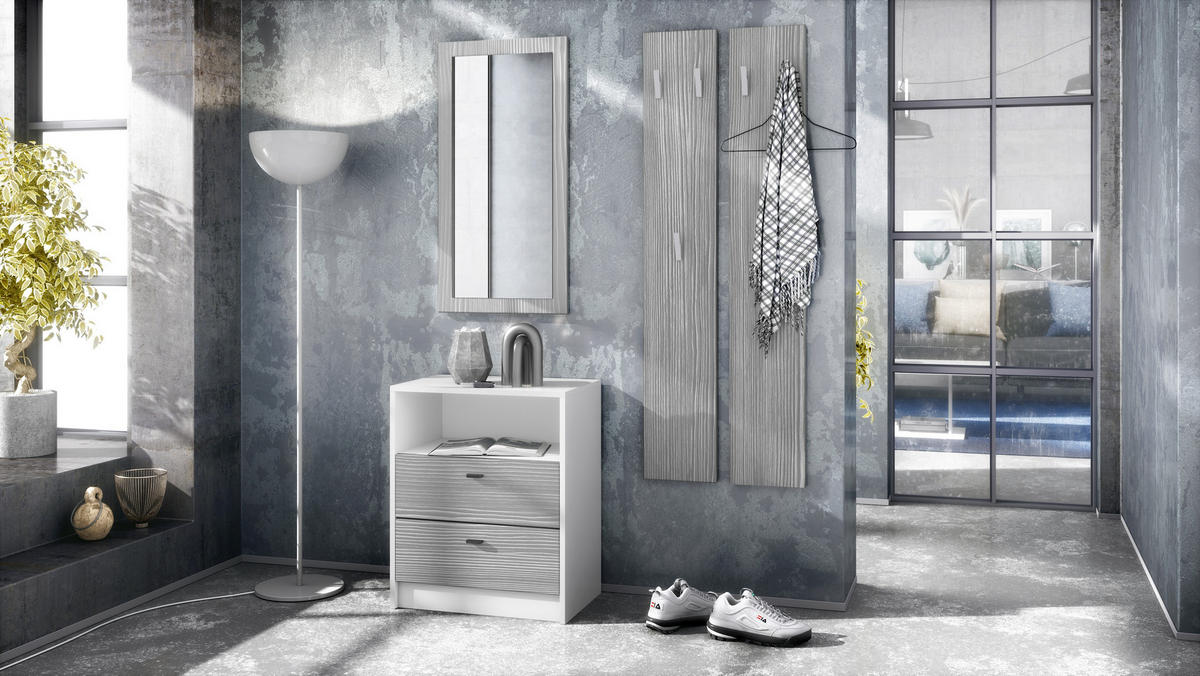 GARDEROBE Pino Avola-Anthrazit - Anthrazit, Holzwerkstoff (130/185/36cm) - Vladon