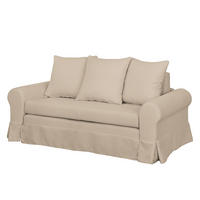 SCHLAFSOFA - Cappuccino, Textil (185/90/90cm) - home24