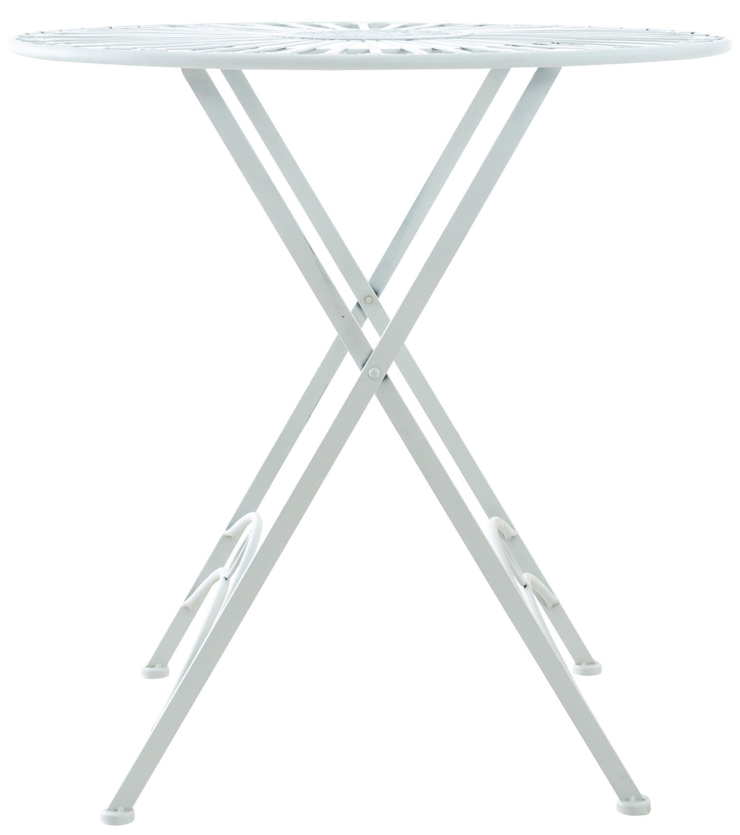 Thumbnail - TPFGarden Gartentisch, Weiß, Metall, 71x71x71 cm, Gartenmöbel, Gartentische, Gartentische