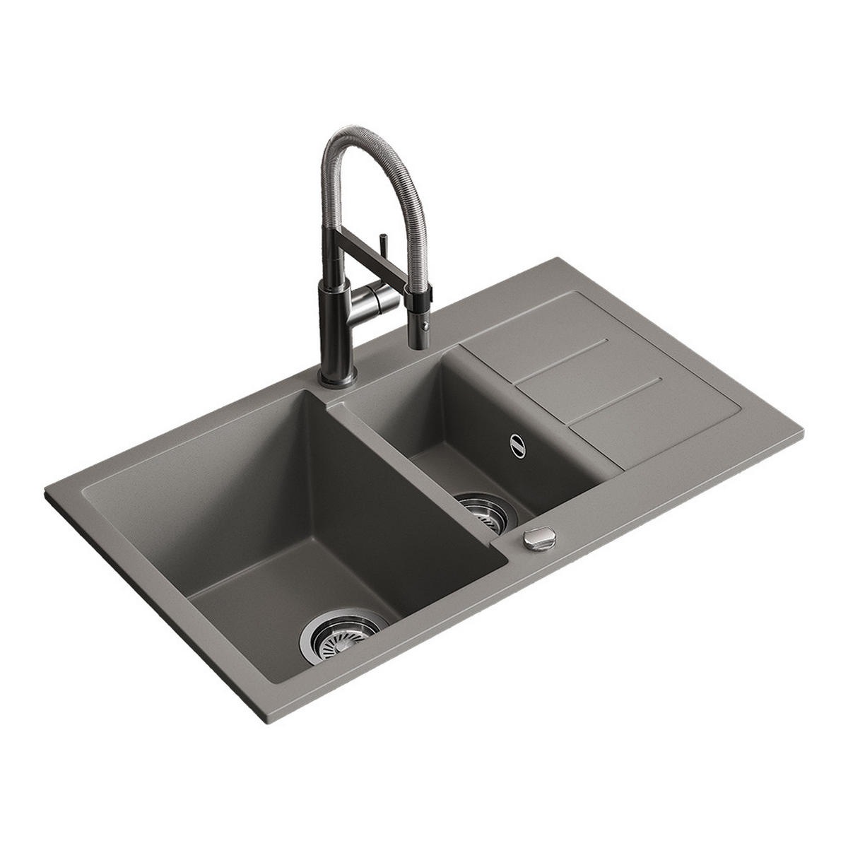 UMYVADLO Seattle Beton - šedá, keramika (80/20/50cm) - Bergstroem