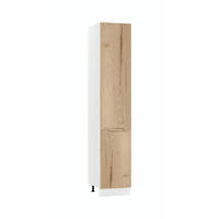 HOCHSCHRANK D40SŁ P/L - Zivora - Praktische Aufbewahrungseinheit - Eiche Artisan, Holz (40/213.3/56cm) - ROYAL24_MARKT