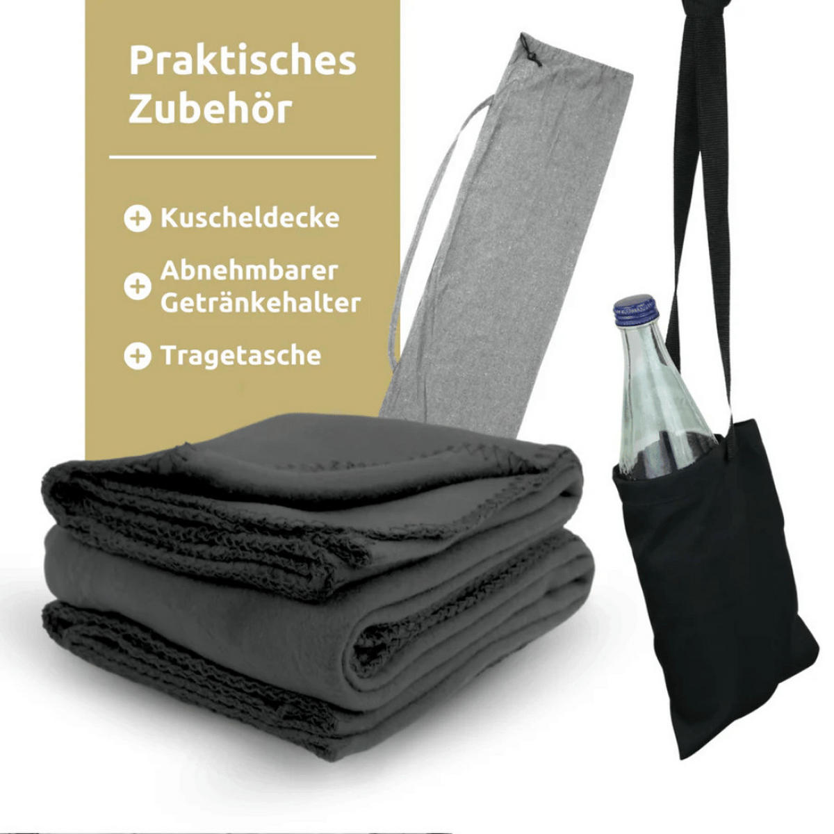 HÄNGESESSEL Indoor ohne Gestell MELA Grau - Grau, Textil (100/120/100cm) - DELUKE