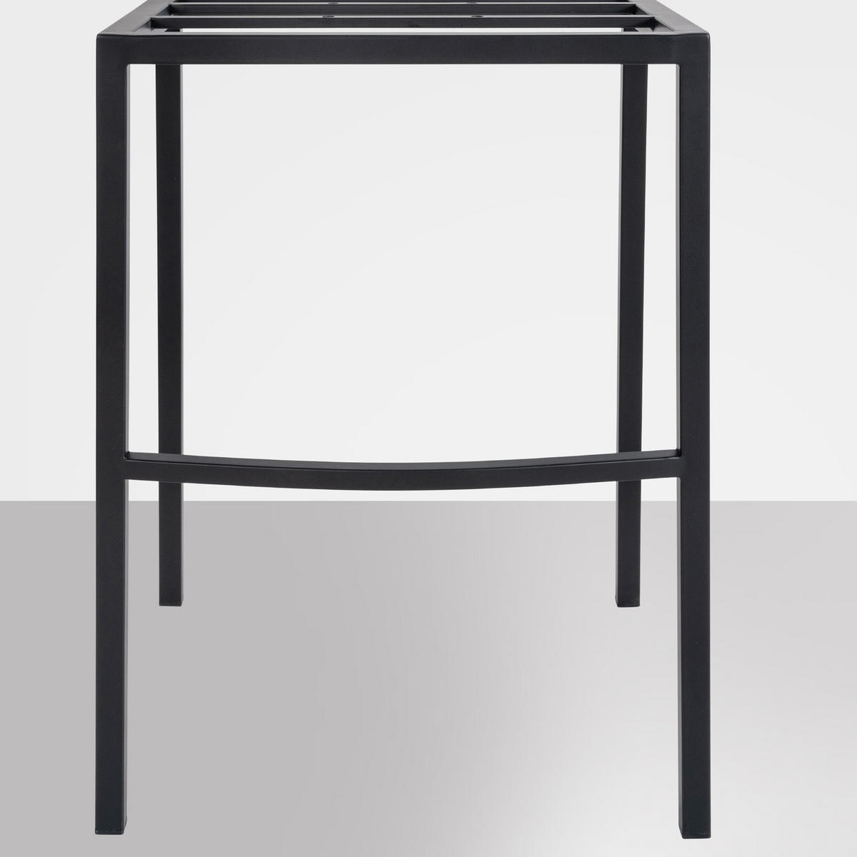 BARHOCKER Damaskus Samt mit 4-Fuß Gestell braun - Schwarz/Braun, Textil/Metall (64/110/48cm) - TPFLiving